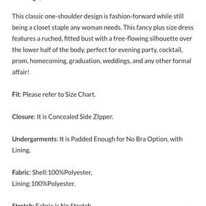 One shoulder gown. Plus size dress. Dusty Rose color